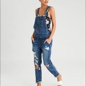 American Eagle Outfitters Jeans - American Eagle Distressed Tomgirl Overalls L American Eagle Outfitters Jeans - American Eagle Distressed Tomgirl Overalls L